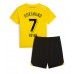 Maillot de foot Borussia Dortmund Giovanni Reyna #7 Domicile vêtements enfant 2023-24 Manches Courtes (+ pantalon court)